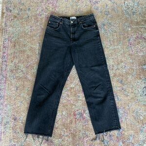 Zara Straight Leg Black Jeans